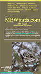 Mobile Screenshot of mbwbirds.com