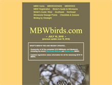 Tablet Screenshot of mbwbirds.com
